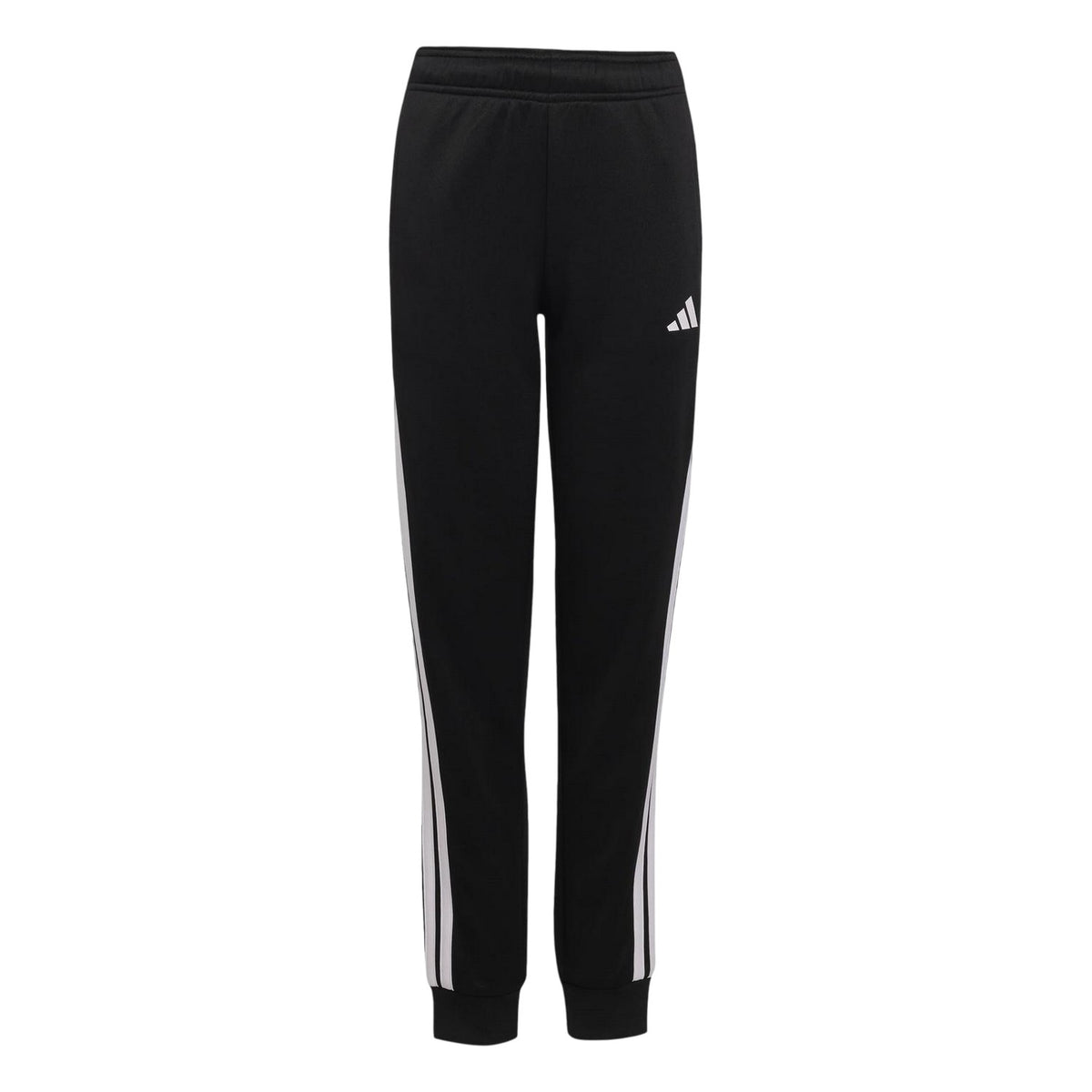 Black - Front - Adidas Childrens-Kids Essentials 3 Stripes Tracksuit Bottoms