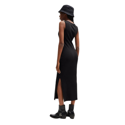 Black - Back - Hugo Womens-Ladies Nalimera Bodycon Dress
