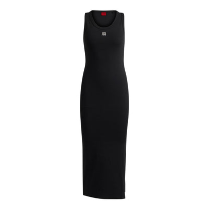 Black - Front - Hugo Womens-Ladies Nalimera Bodycon Dress