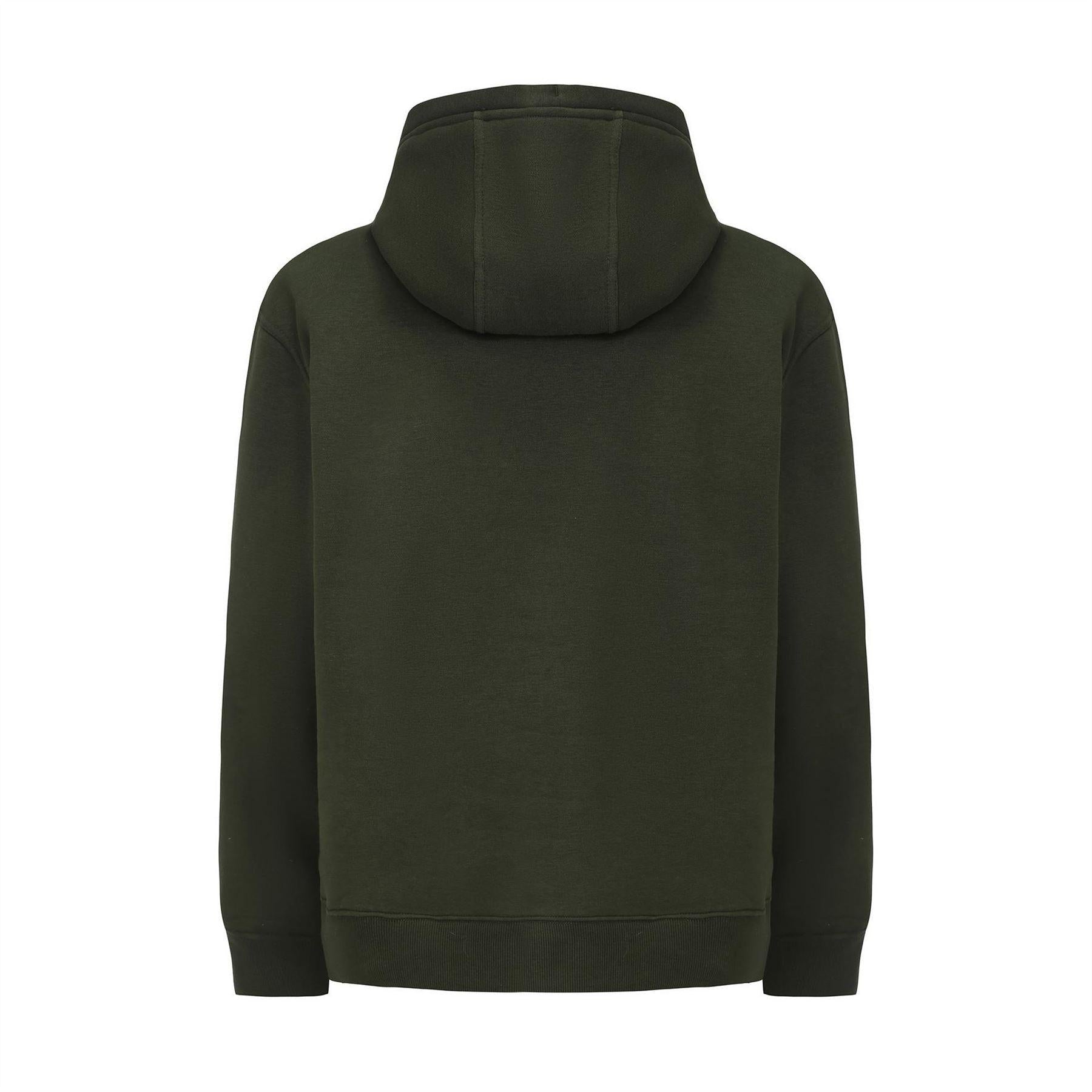 Green - Back - Diem Mens Angler Drawstring Hoodie