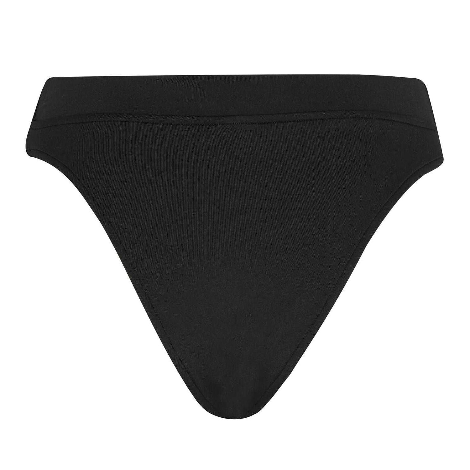 Black - Back - Seafolly Womens-Ladies Plain Stretch Briefs