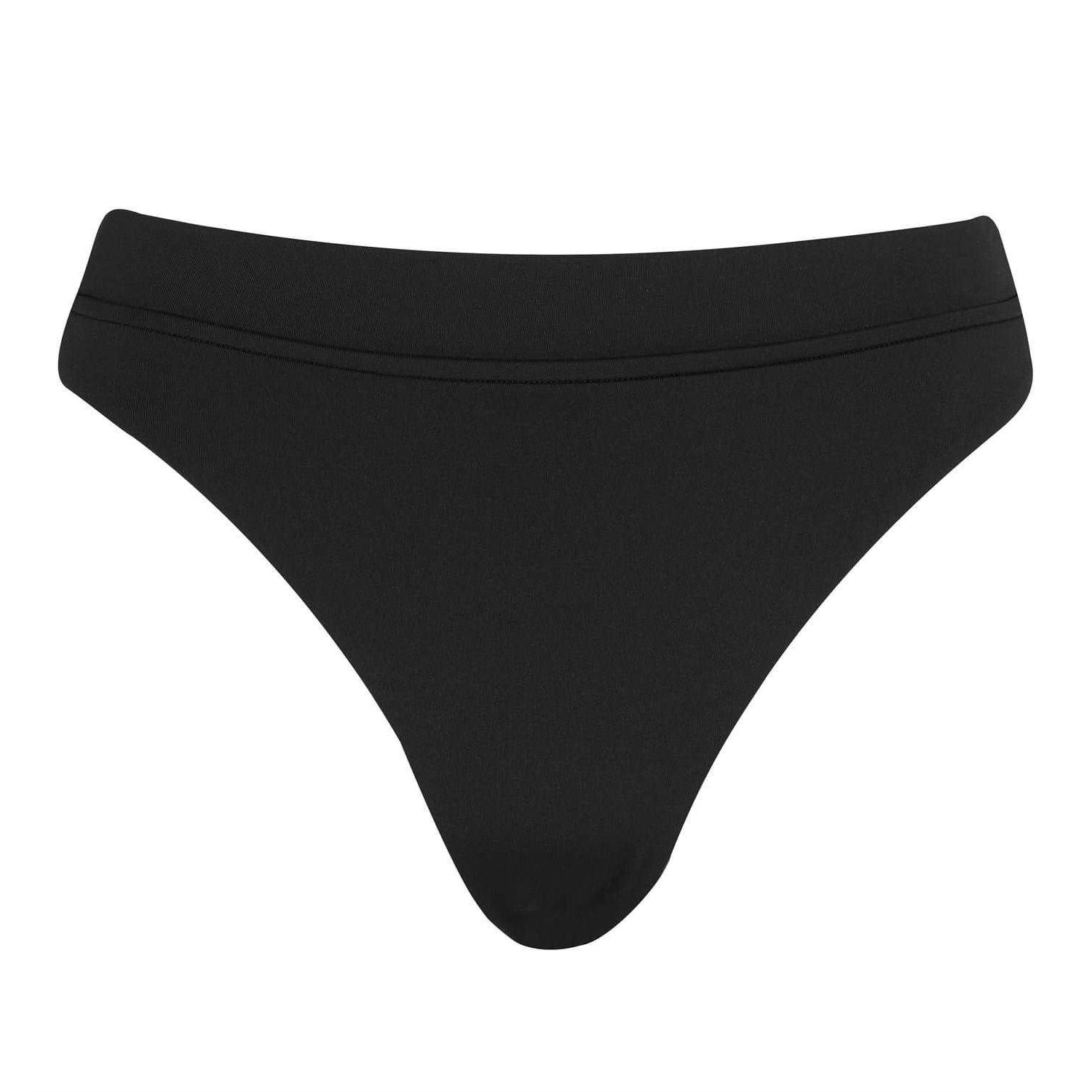 Black - Front - Seafolly Womens-Ladies Plain Stretch Briefs