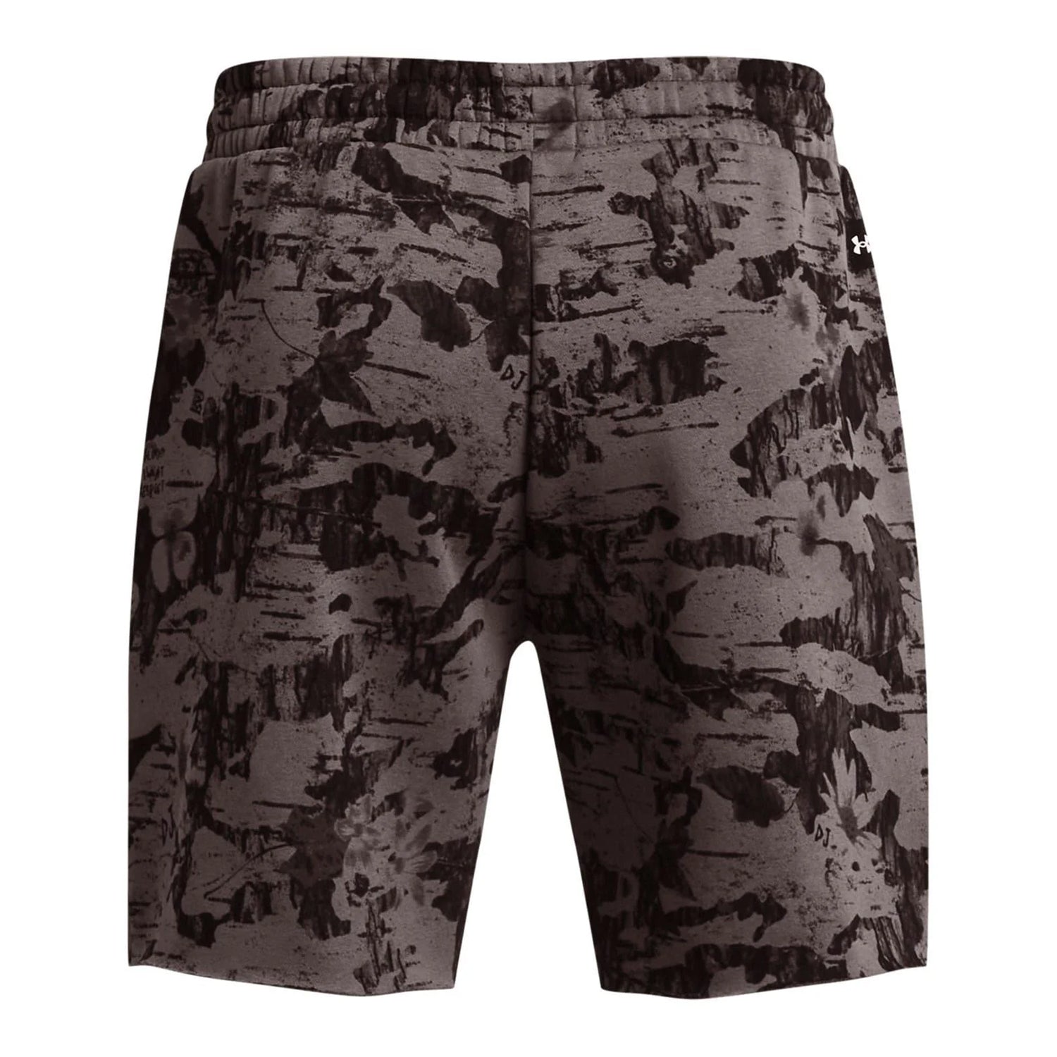 Brown - Back - Under Armour Mens Icon Fleece Camo Shorts