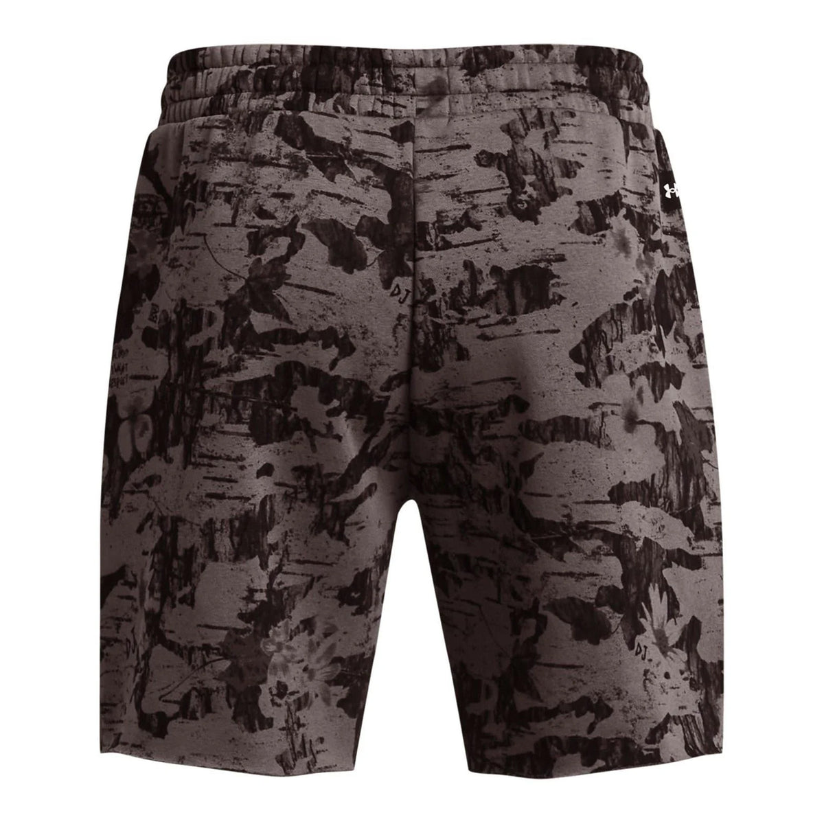 Brown - Back - Under Armour Mens Icon Fleece Camo Shorts