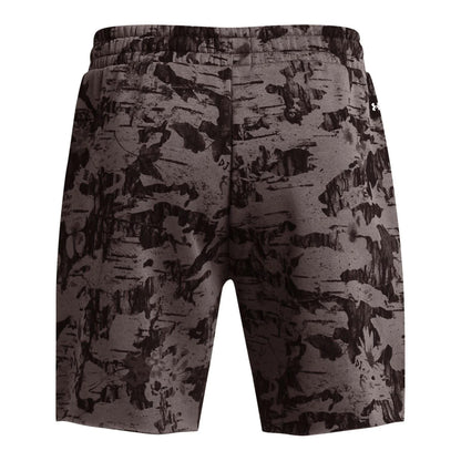 Brown - Back - Under Armour Mens Icon Fleece Camo Shorts