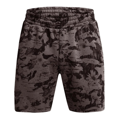 Brown - Front - Under Armour Mens Icon Fleece Camo Shorts