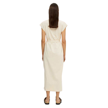 Birch - Back - Selected Femme Womens-Ladies Belted V Neck Dress