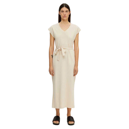 Birch - Side - Selected Femme Womens-Ladies Belted V Neck Dress