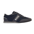 Navy - Side - Boss Mens Rusham Trainers