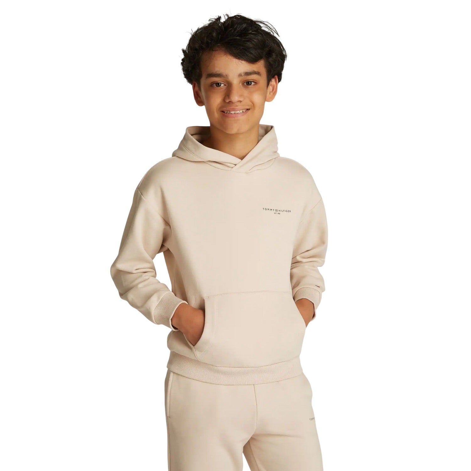 Beige - Lifestyle - Tommy Hilfiger Childrens-Kids 1985 Hoodie