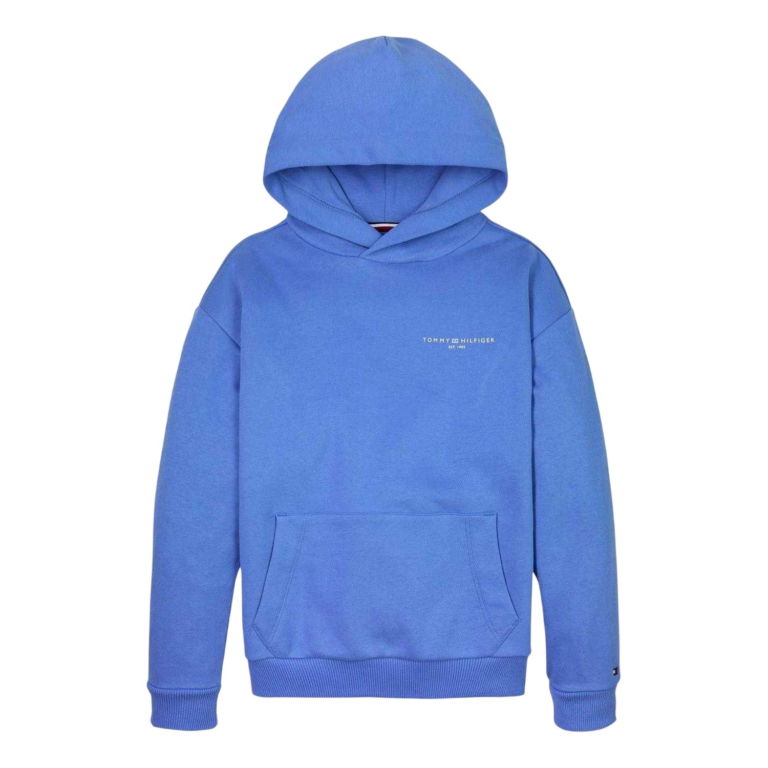 Blue - Front - Tommy Hilfiger Childrens-Kids 1985 Hoodie