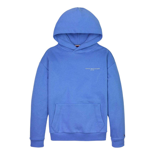 Blue - Front - Tommy Hilfiger Childrens-Kids 1985 Hoodie