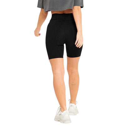 Black - Back - Good For Nothing Womens-Ladies Cycling Shorts