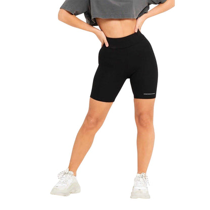 Black - Front - Good For Nothing Womens-Ladies Cycling Shorts