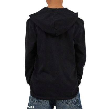 Jet Black - Back - Brave Soul Boys Set-in Hoodie