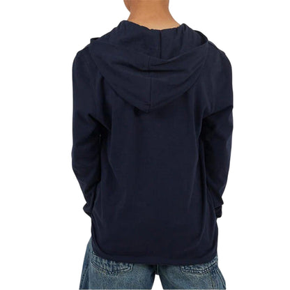 Rich Navy - Back - Brave Soul Boys Set-in Hoodie