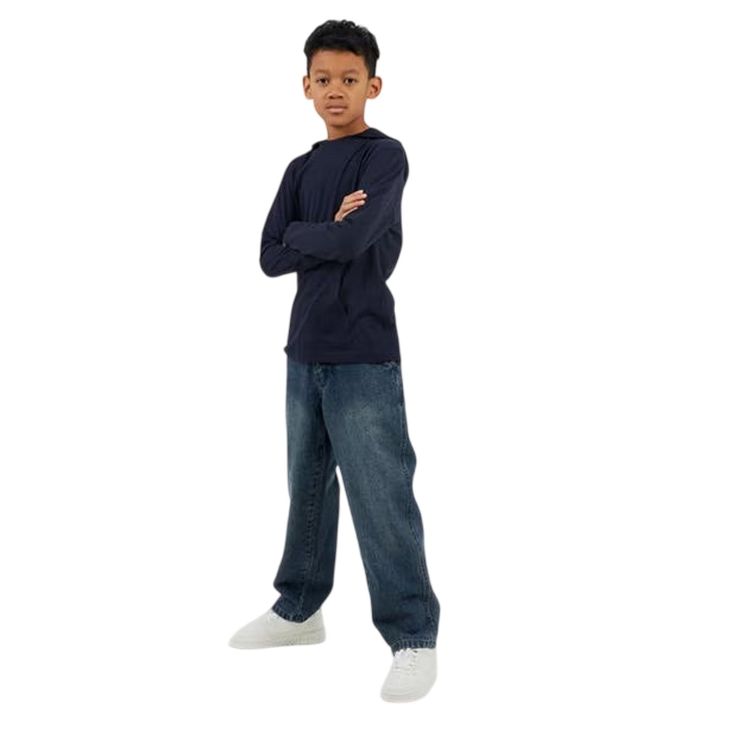 Rich Navy - Side - Brave Soul Boys Set-in Hoodie