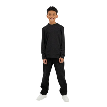 Jet Black - Side - Brave Soul Boys Set-in Hoodie