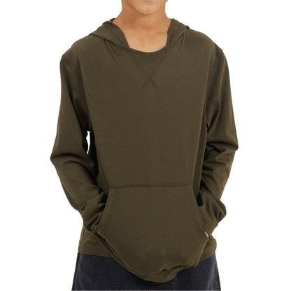 Khaki Green - Front - Brave Soul Boys Set-in Hoodie