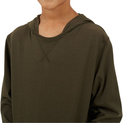 Khaki Green - Lifestyle - Brave Soul Boys Set-in Hoodie