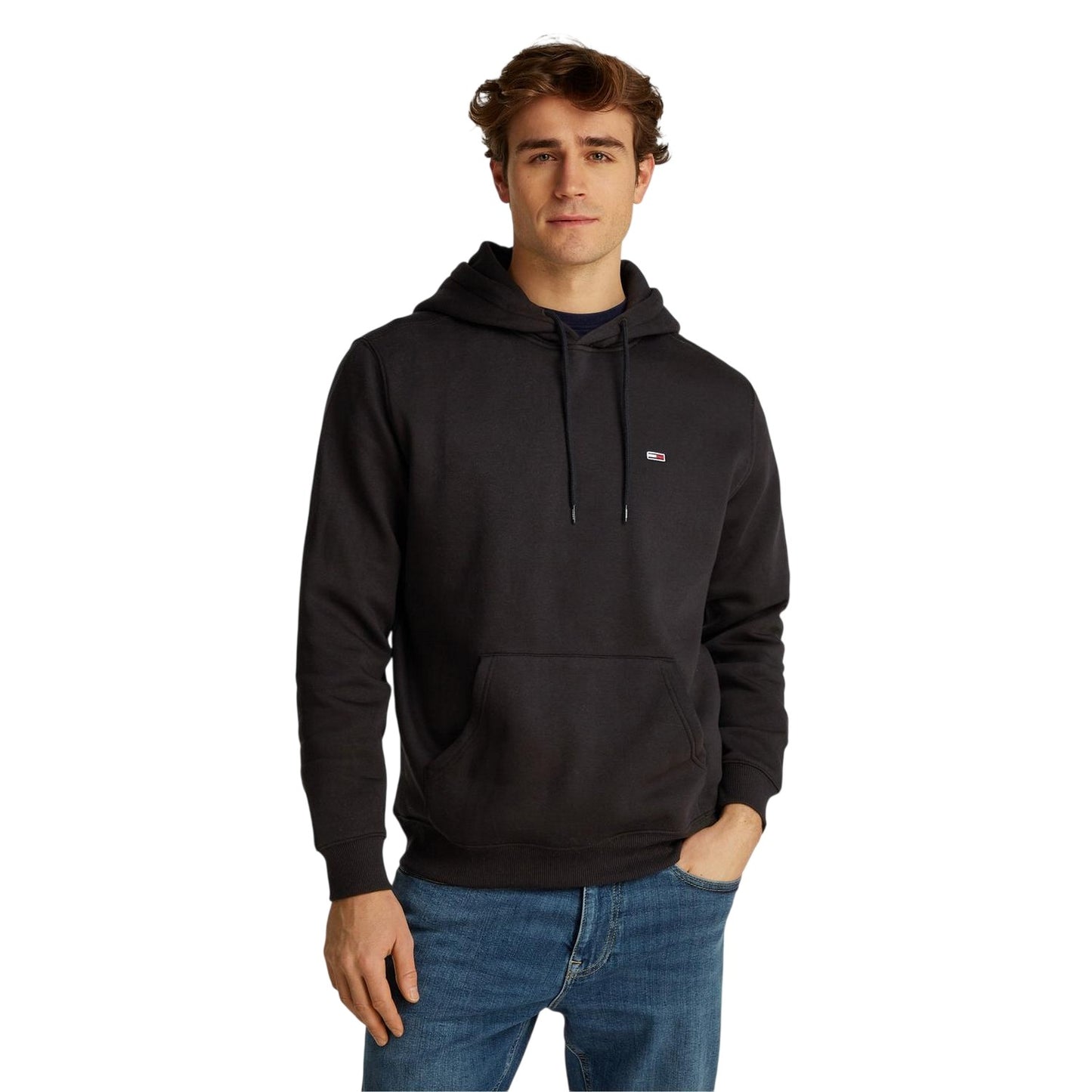 Black - Side - Tommy Jeans Mens Regular Hoodie