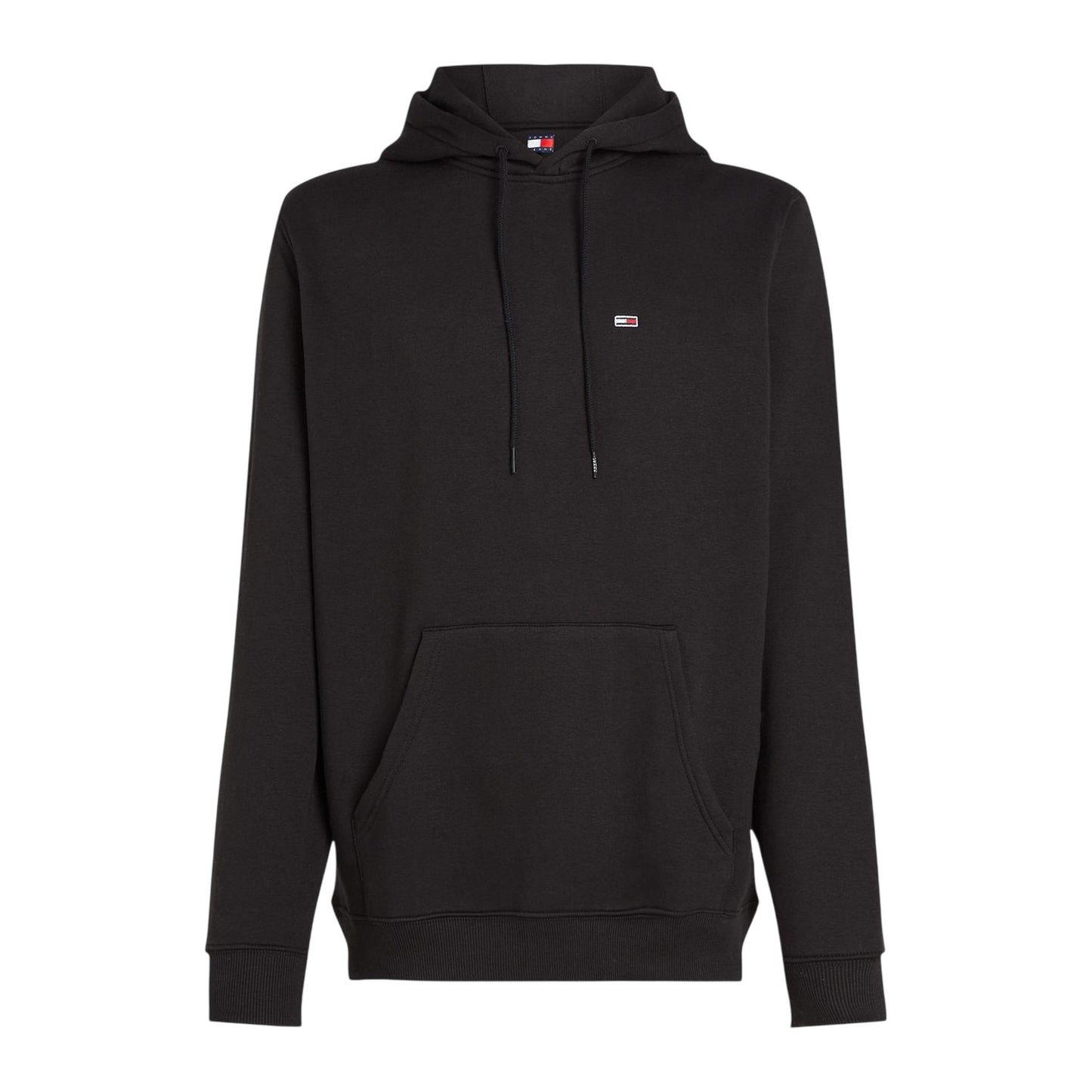 Black - Front - Tommy Jeans Mens Regular Hoodie