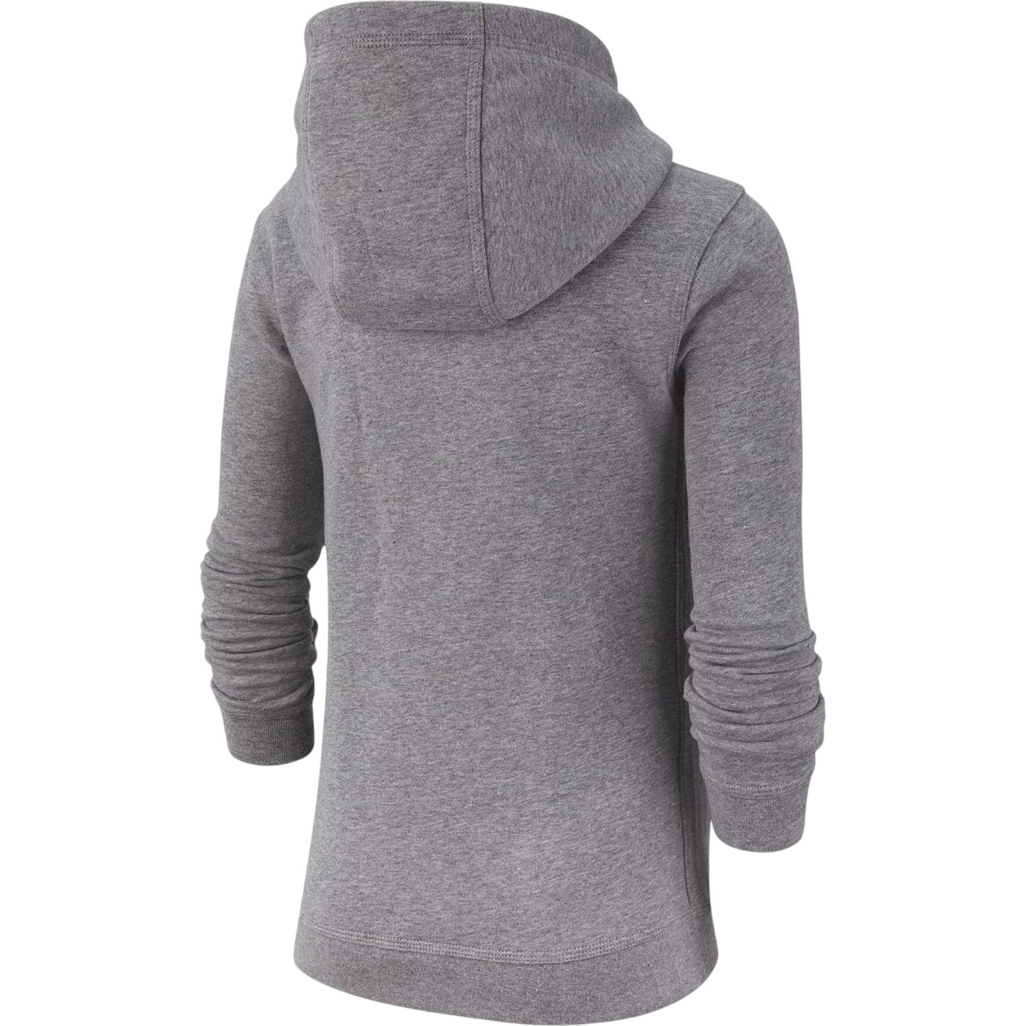Grey - Back - Nike Boys Club Long-Sleeved Pullover Hoodie