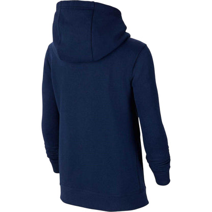 Navy - Back - Nike Boys Club Long-Sleeved Pullover Hoodie