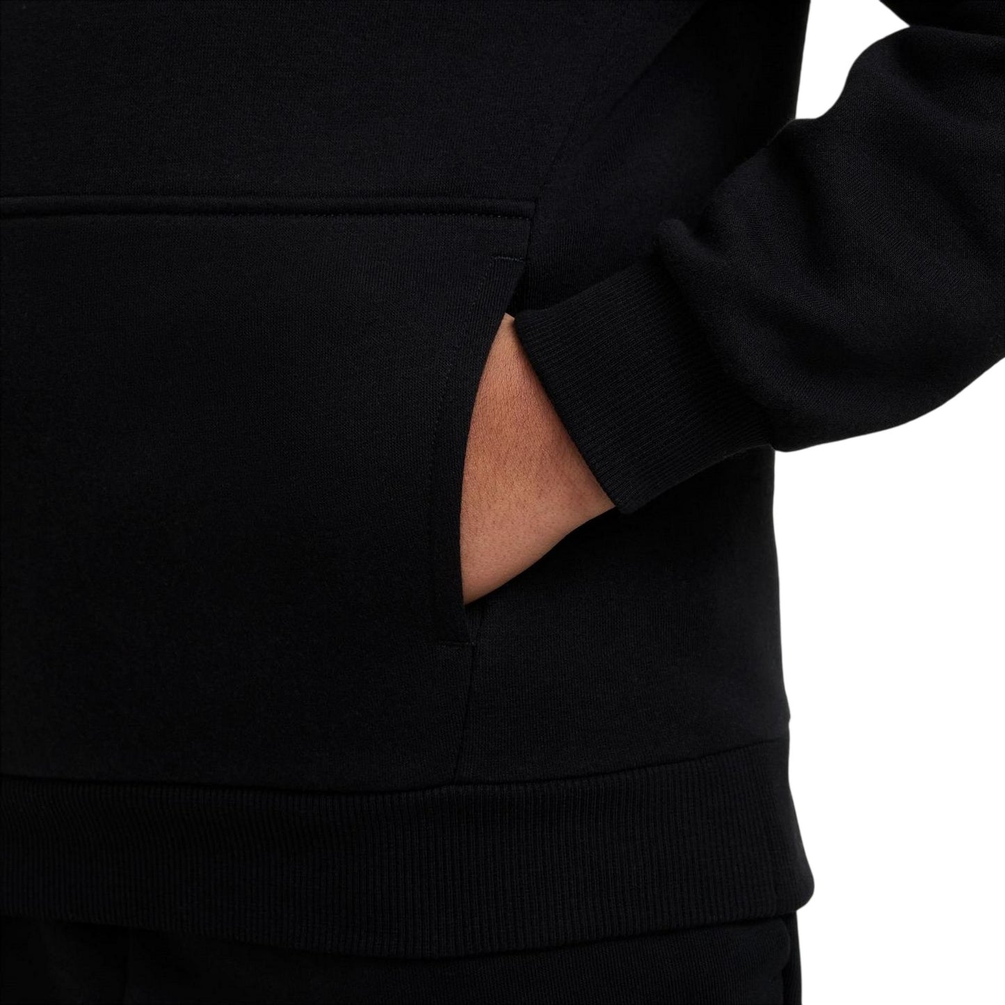 Black - Side - Nike Boys Club Long-Sleeved Pullover Hoodie