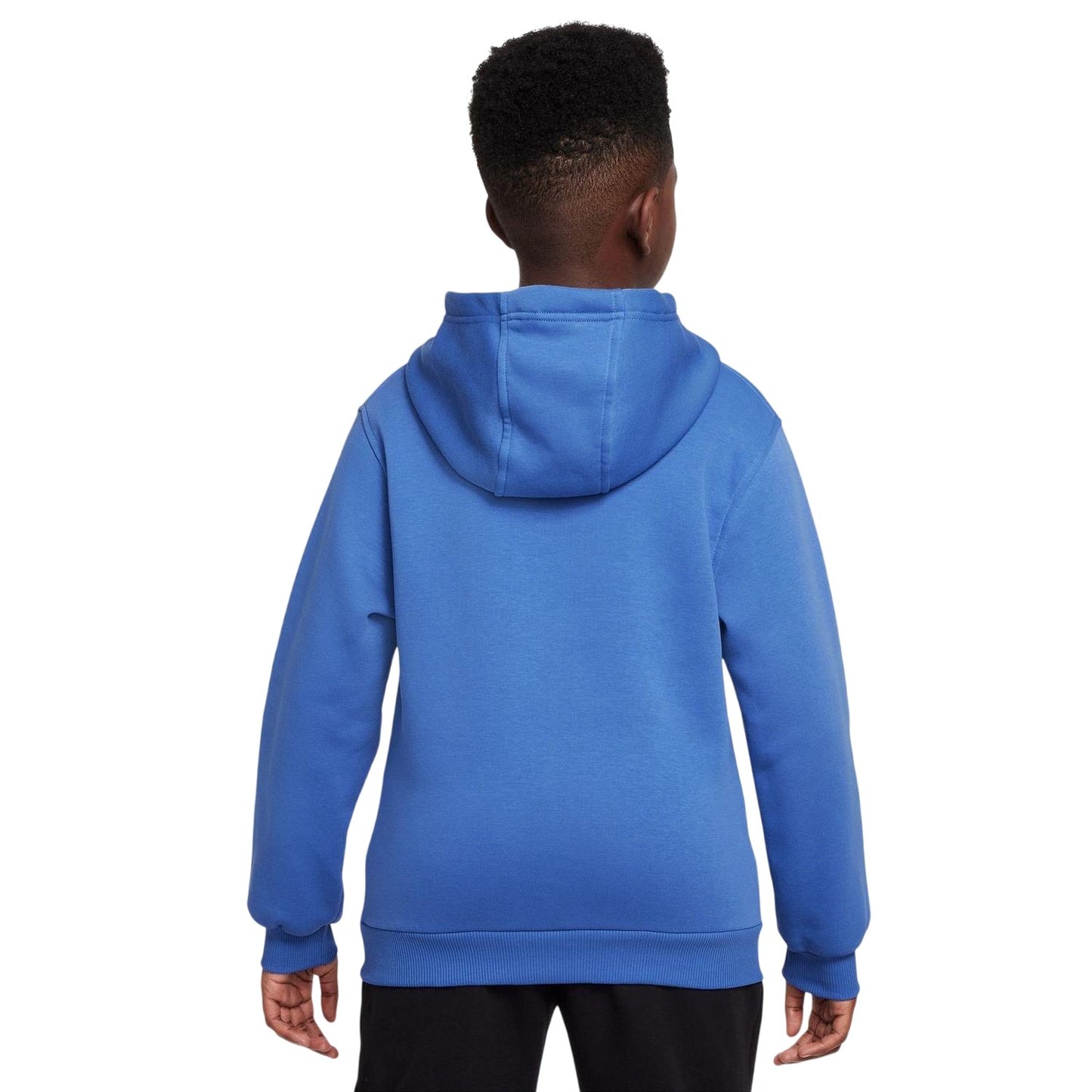 Blue - Back - Nike Boys Club Long-Sleeved Pullover Hoodie