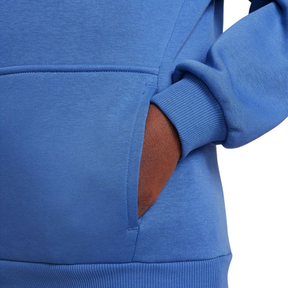 Blue - Side - Nike Boys Club Long-Sleeved Pullover Hoodie