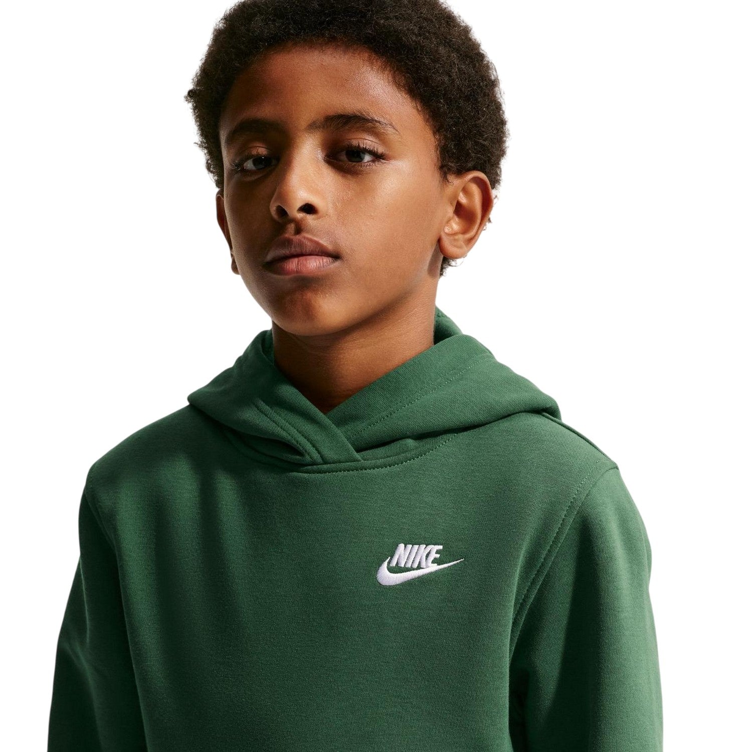 Fir - Side - Nike Boys Club Long-Sleeved Pullover Hoodie