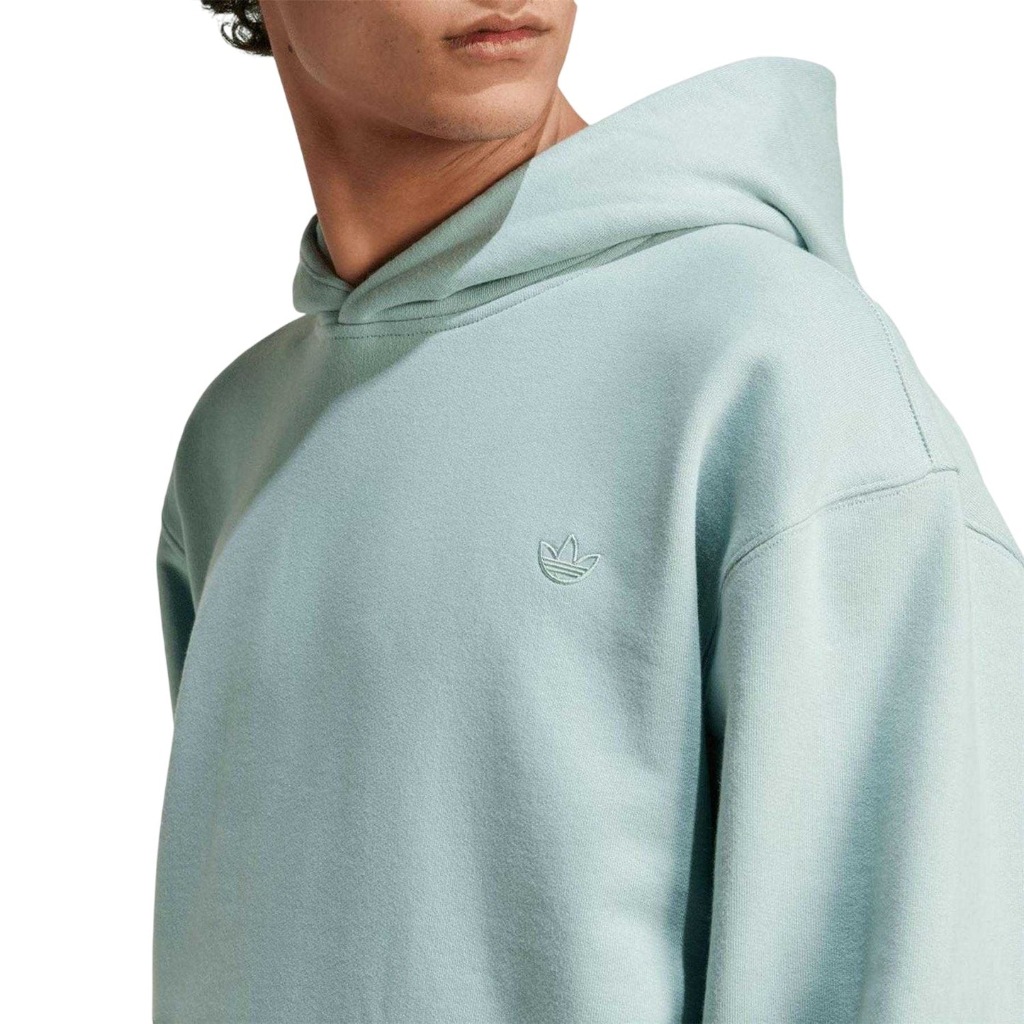 Green - Lifestyle - Adidas Mens Essentials Loose Fit Hoodie