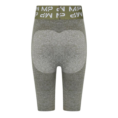 Grey Marl - Back - MyProtein Womens-Ladies Curve Heathered Cycling Shorts