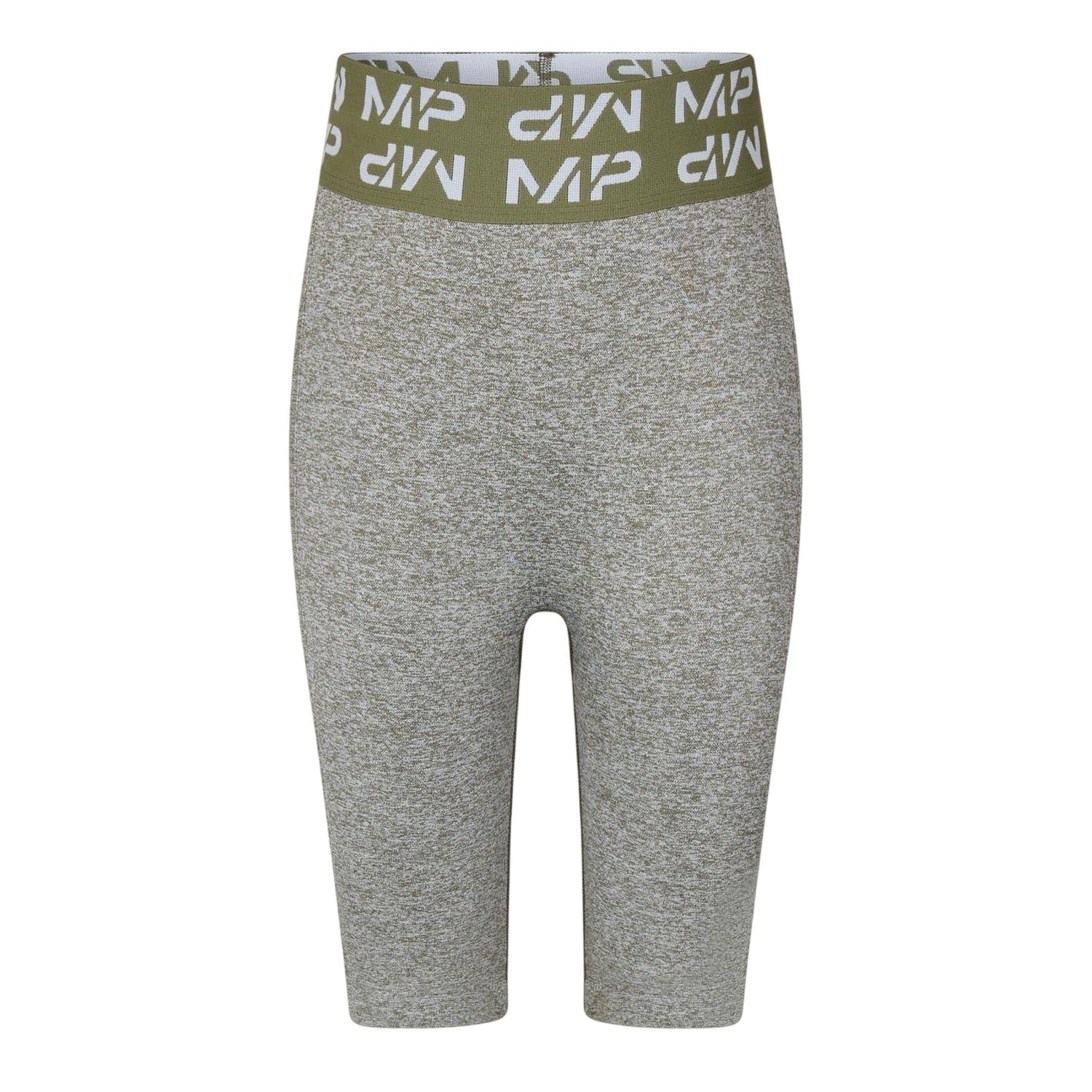 Grey Marl - Front - MyProtein Womens-Ladies Curve Heathered Cycling Shorts