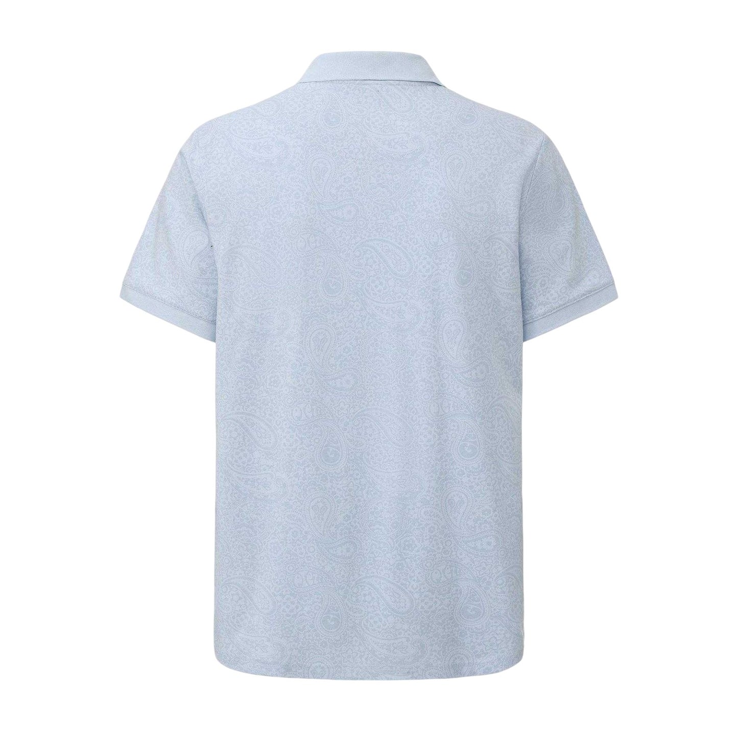 Navy - Back - Pretty Green Mens Paisley Polo Shirt