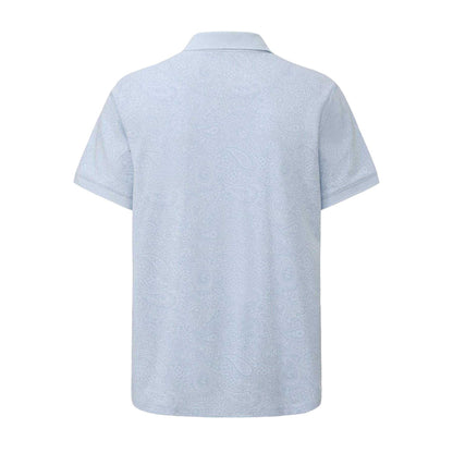 Navy - Back - Pretty Green Mens Paisley Polo Shirt