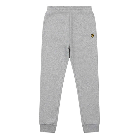 Grey Heather - Front - Lyle & Scott Childrens-Kids Logo Regular Joggers