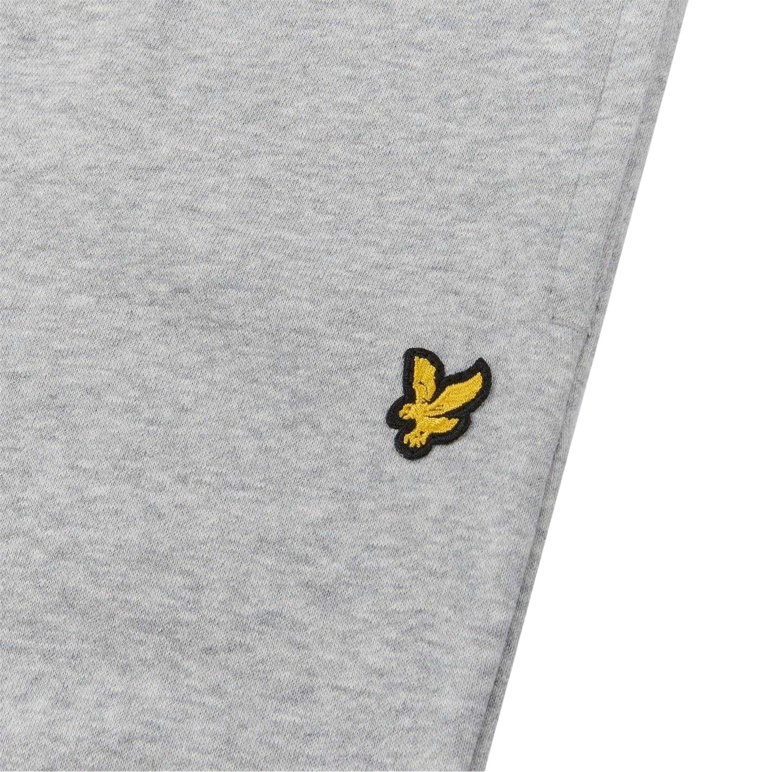 Grey Heather - Side - Lyle & Scott Childrens-Kids Logo Regular Joggers