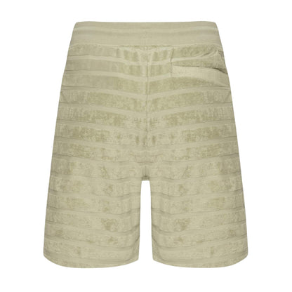 Green - Back - Hugo Mens Dutowel Horizontal Stripe Sweat Shorts