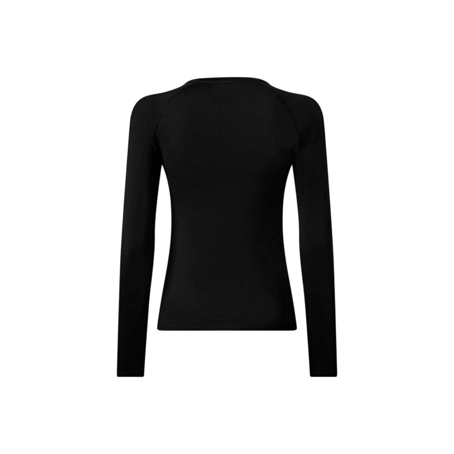 Black - Back - Champion Womens-Ladies Raglan Long-Sleeved Rash Guard