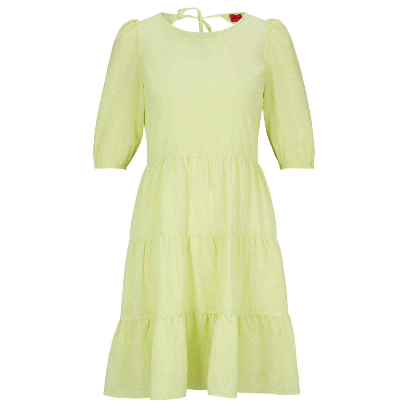 Yellow - Front - Hugo Womens-Ladies Komiri Dress