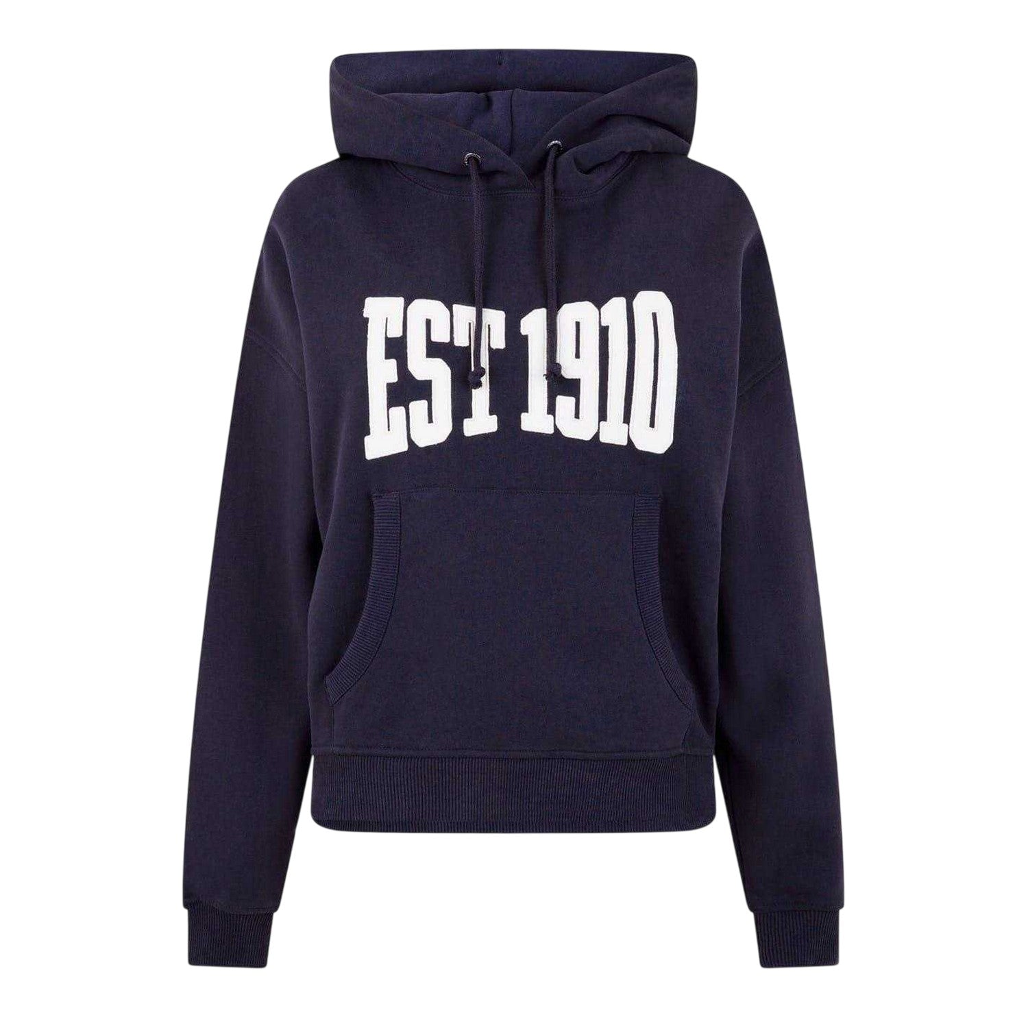 Navy - Front - Everlast Womens-Ladies Est 1910 Logo Hoodie
