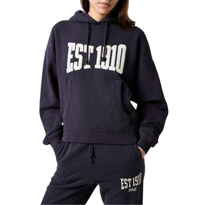 Navy - Side - Everlast Womens-Ladies Est 1910 Logo Hoodie