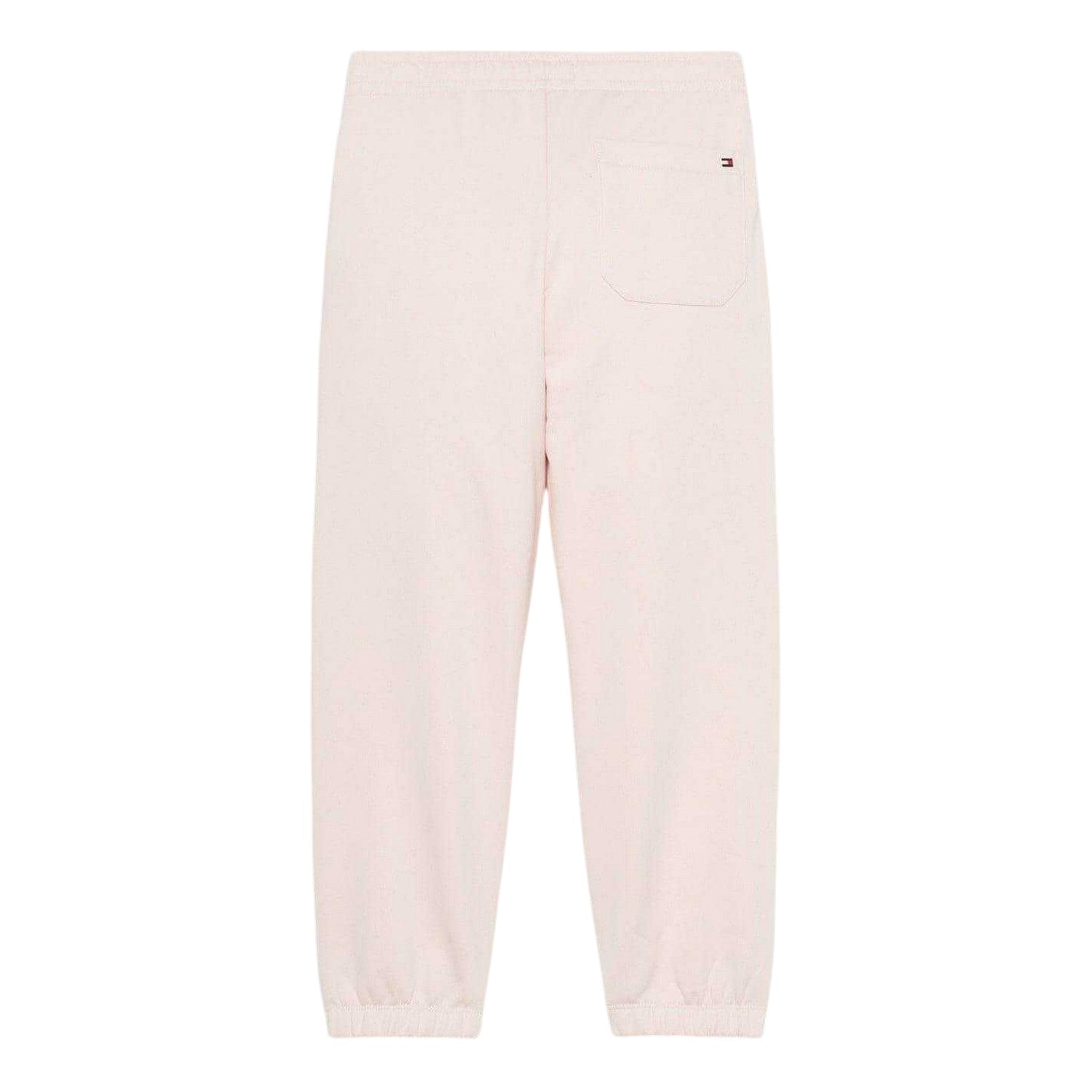 Pink - Back - Tommy Hilfiger Childrens-Kids Timeless Fleece Joggers