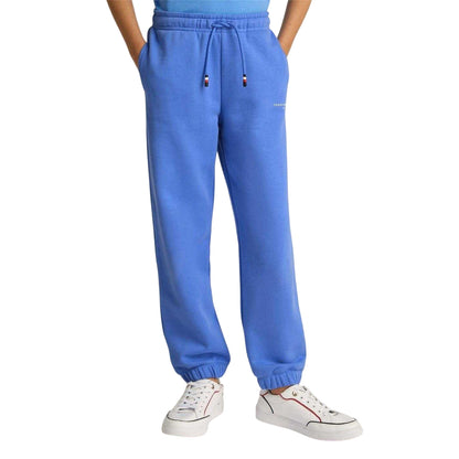 Blue - Side - Tommy Hilfiger Childrens-Kids Mini Corp Fleece Logo Sweatpants