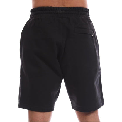Black - Back - Avirex Mens Juniper Fleece Sweat Shorts