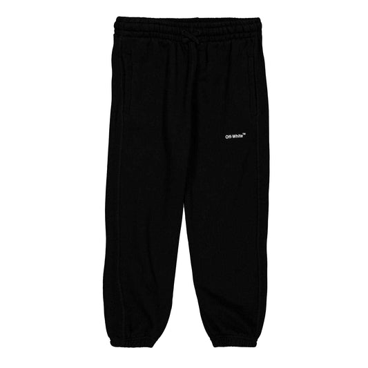 Black-White - Front - Off White Childrens-Kids Arrow Logo Joggers