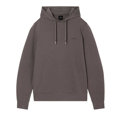 Gull Grey - Front - Armani Exchange Mens Tailored Pullover Hoodie