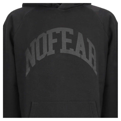 Black - Side - No Fear Mens Cotton Blend Raglan Pullover Hoodie